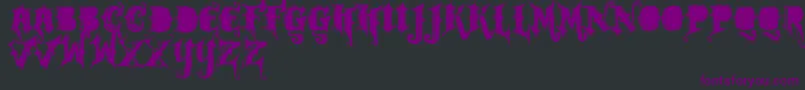 フォントVtksrockgarageband – 黒い背景に紫のフォント