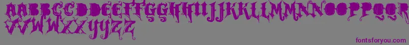Vtksrockgarageband Font – Purple Fonts on Gray Background
