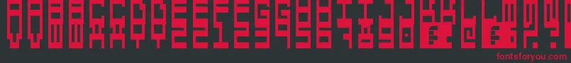 5computersInLove Font – Red Fonts on Black Background