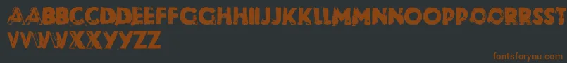 Riot Font – Brown Fonts on Black Background