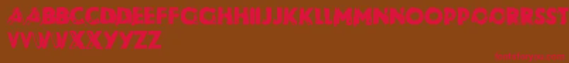 Riot Font – Red Fonts on Brown Background