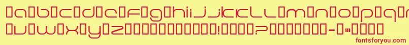 ExcellenceLightextended Font – Red Fonts on Yellow Background