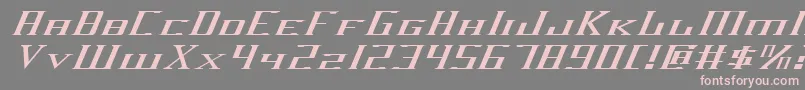 DarkwindExpandedItalic Font – Pink Fonts on Gray Background