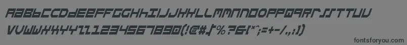 StuntmanCondensedItalic Font – Black Fonts on Gray Background