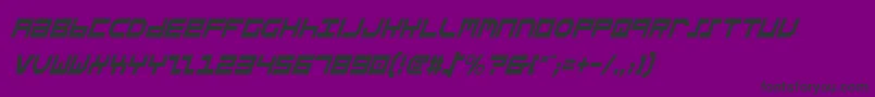 StuntmanCondensedItalic Font – Black Fonts on Purple Background