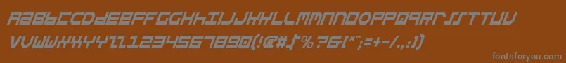Подробнее о шрифте StuntmanCondensedItalic Шрифт StuntmanCondensedItalic – серые шрифты на коричневом фоне