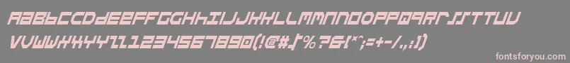 StuntmanCondensedItalic Font – Pink Fonts on Gray Background