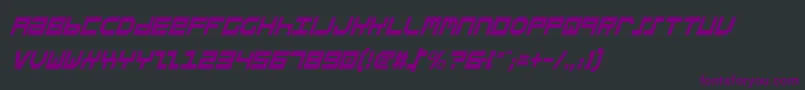 StuntmanCondensedItalic Font – Purple Fonts on Black Background