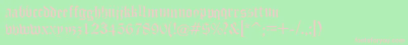 PuppeteerRegular Font – Pink Fonts on Green Background