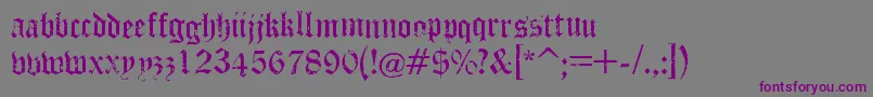 PuppeteerRegular-fontti – violetit fontit harmaalla taustalla