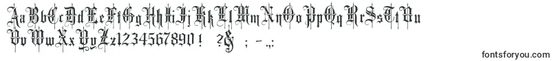 MinsterNo4-fontti – julisteiden fontit