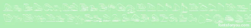 Erectll Font – White Fonts on Green Background