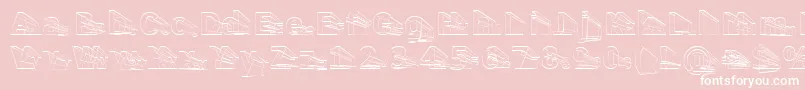 Erectll Font – White Fonts on Pink Background