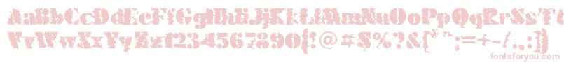 FuturaeugeniacWinter120 Font – Pink Fonts on White Background