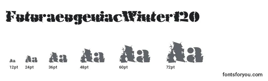 FuturaeugeniacWinter120 Font Sizes
