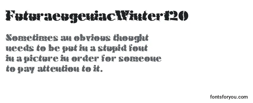 Review of the FuturaeugeniacWinter120 Font