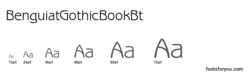 BenguiatGothicBookBt Font Sizes