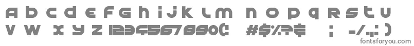 AstralDelightBlackUpright-fontti – harmaat kirjasimet valkoisella taustalla