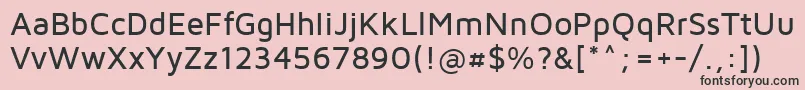 MavenProMedium Font – Black Fonts on Pink Background