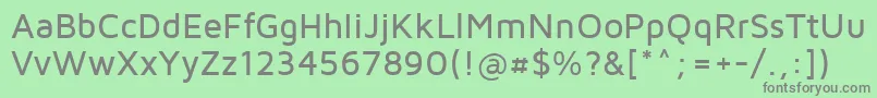 MavenProMedium Font – Gray Fonts on Green Background
