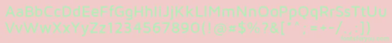 MavenProMedium Font – Green Fonts on Pink Background