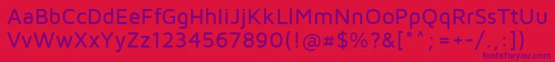 Шрифт MavenProMedium – фиолетовые шрифты на красном фоне