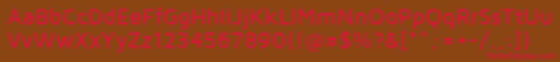 MavenProMedium Font – Red Fonts on Brown Background
