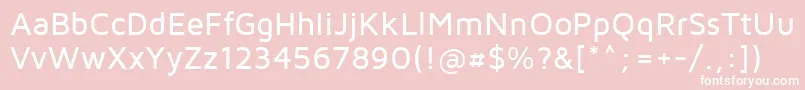 フォントMavenProMedium – ピンクの背景に白い文字