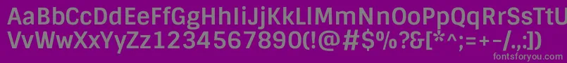 Saiba mais sobre a fonte SintonyBold Fonte SintonyBold – fontes cinzas em um fundo violeta