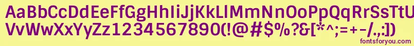 SintonyBold Font – Purple Fonts on Yellow Background