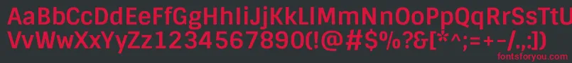 SintonyBoldフォントについての詳細 フォントSintonyBold – 黒い背景に赤い文字