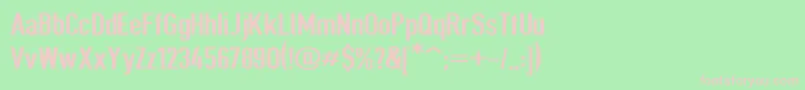Шрифт Giveahootbdext – розовые шрифты на зелёном фоне