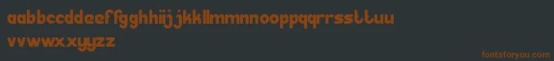GreatLeader Font – Brown Fonts on Black Background