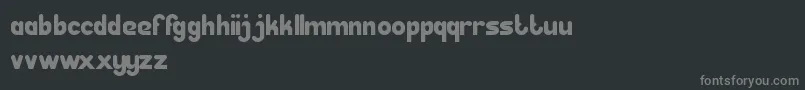 GreatLeader Font – Gray Fonts on Black Background