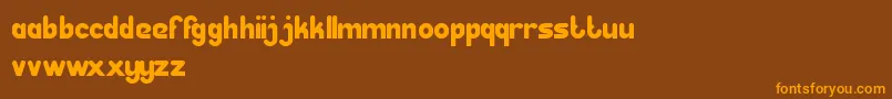 GreatLeader Font – Orange Fonts on Brown Background