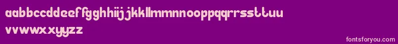 GreatLeader Font – Pink Fonts on Purple Background