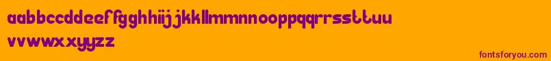 GreatLeader Font – Purple Fonts on Orange Background