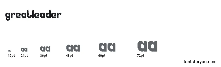 GreatLeader Font Sizes