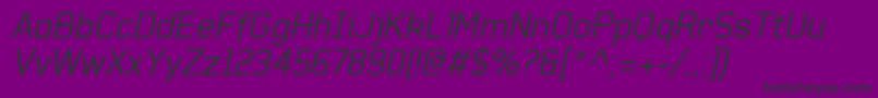 BaksheeshItalic Font – Black Fonts on Purple Background