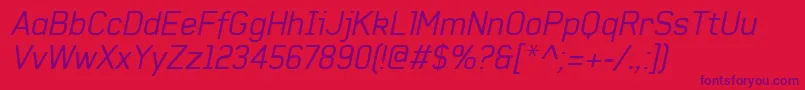fuente BaksheeshItalic – Fuentes Moradas Sobre Fondo Rojo