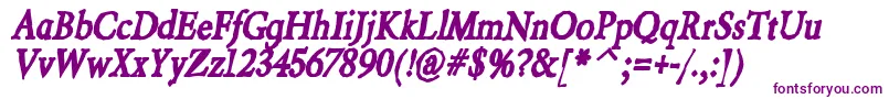 BeryliuminkItalic-Schriftart – Violette Schriften