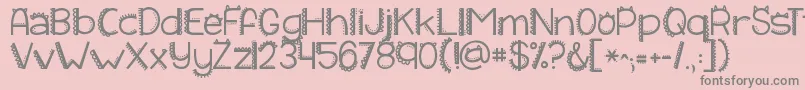 Kgiliketomoveit Font – Gray Fonts on Pink Background