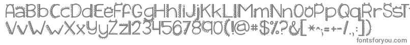 Kgiliketomoveit Font – Gray Fonts on White Background