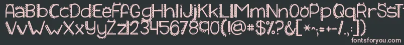 Kgiliketomoveit Font – Pink Fonts on Black Background