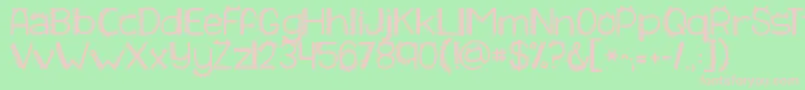 Kgiliketomoveit Font – Pink Fonts on Green Background