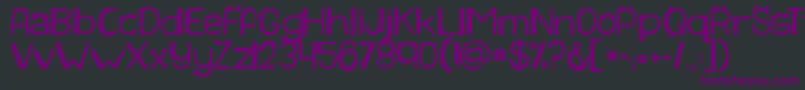 Kgiliketomoveit Font – Purple Fonts on Black Background