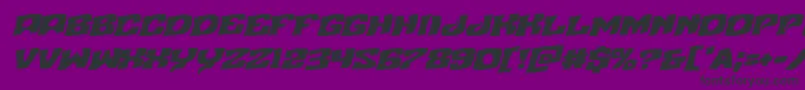 Nuevopassionrotal Font – Black Fonts on Purple Background