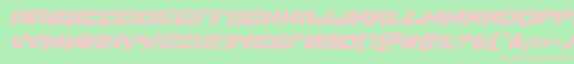 Nuevopassionrotal Font – Pink Fonts on Green Background