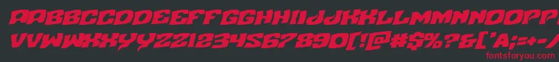 Nuevopassionrotal Font – Red Fonts on Black Background