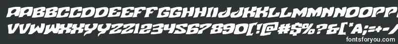 Nuevopassionrotal Font – White Fonts on Black Background